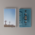 Split-Tape von "Black Yen" und "Saturnists" auf Tape. Blau-braunes Cover, blaues Tape mit schwarzer Schrift.