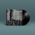 "Wired Machines" von "Coma System" auf Vinyl. Schwarz-graues Cover, schwarze Schallplatte.