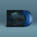 "Heart Of Thy Abyss" von "Guyod" auf Double Vinyl. Dunkelblau-schwarzes Cover, zwei blau-schwarze Marble-Schallplatten.