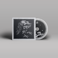 "Ruaß" von "Nekrodeus" auf CD. Graues Cover mit schwarzem Motiv, Grau-schwarze CD.
