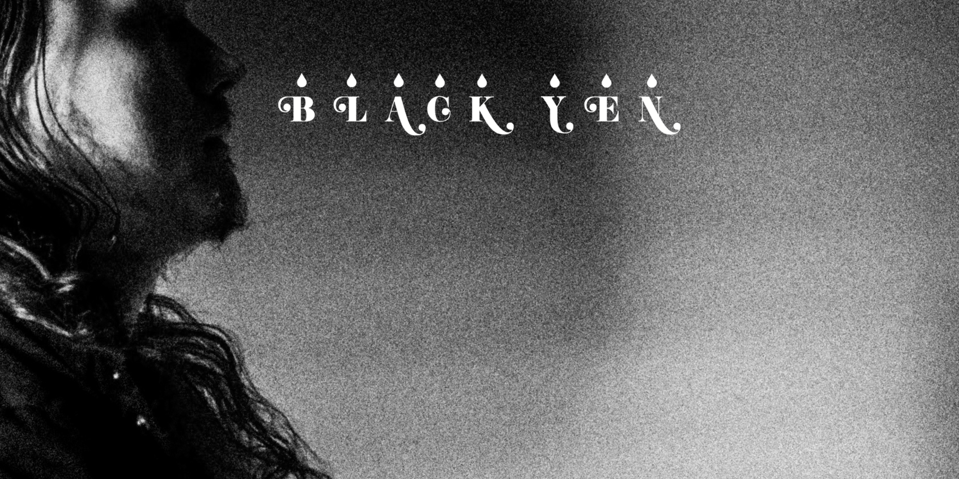 Der Künstler "Black Yen" im Profil. Oben in der Mitte das Logo.