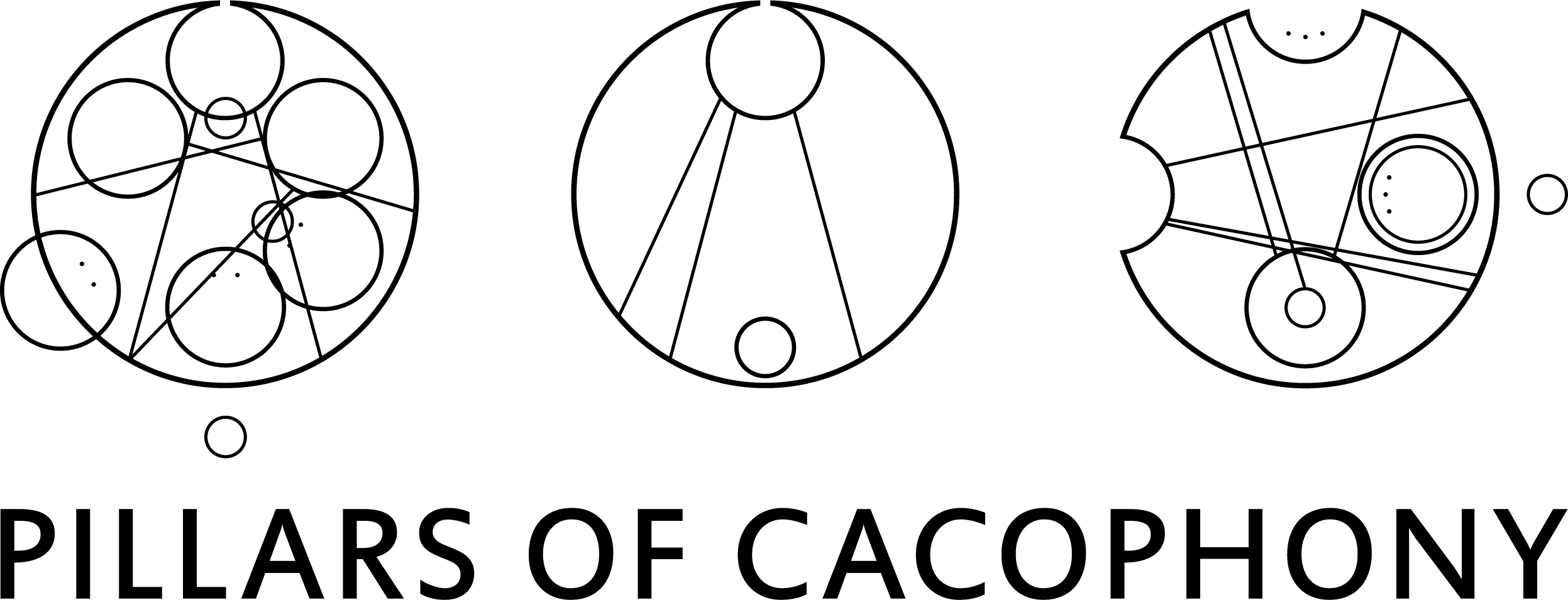 Logo: pillars of cacophony