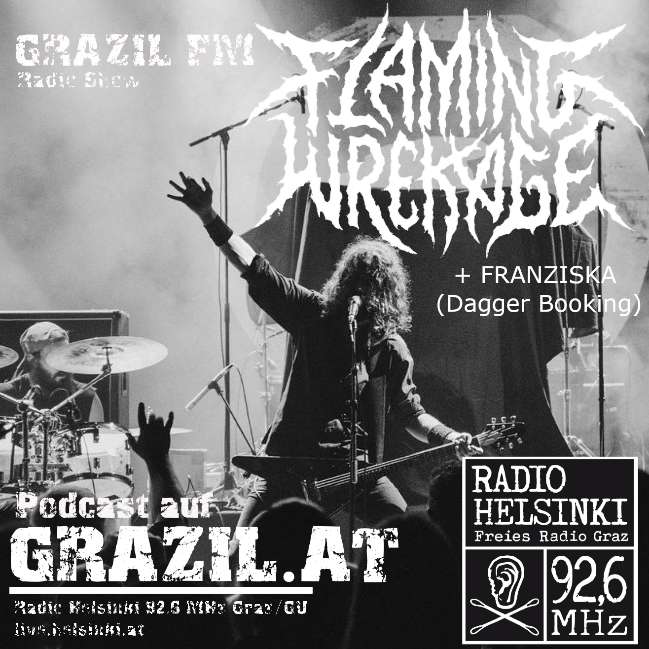 grazil FM - Flaming Wrekage und Dagger Booking Cle Pecher Radio Helsinki grazil Records